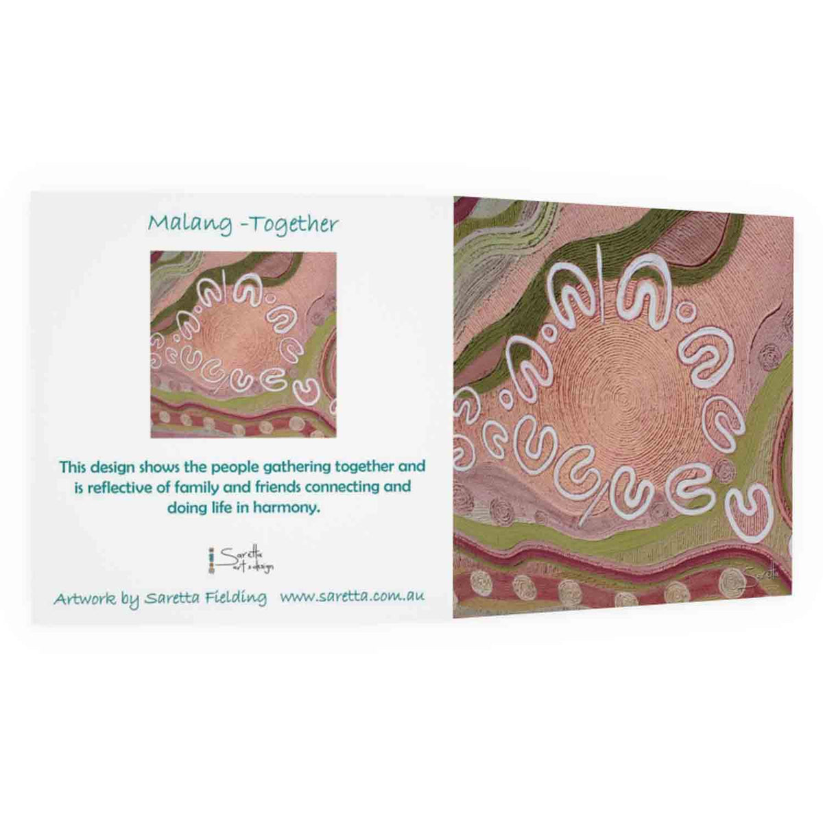 Greeting Card - Malang – Together Includes story back – Saretta Art ...