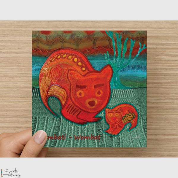 Greeting Card - Wombati Wombat